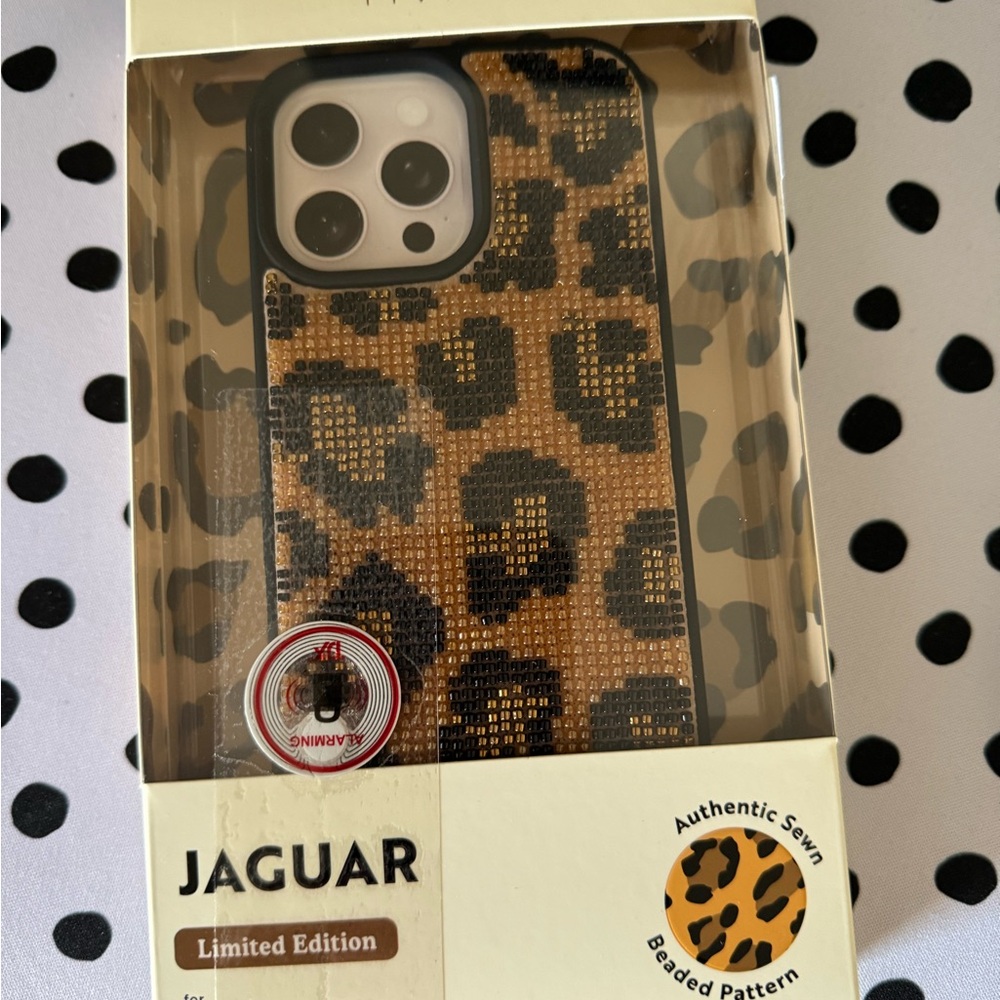 MVMT Jaguar Pattern Beaded iPhone 16 Pro Max Case